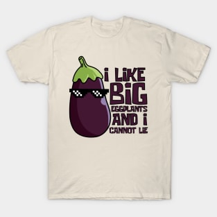 I Like Big Eggplants And I Cannot Lie Cool Eggplant T-Shirt